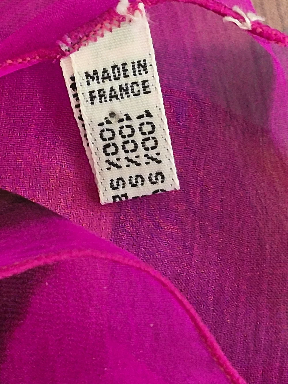 100% Silk Made In France 43